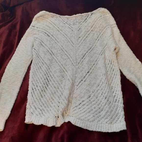 ❤ White American Eagle AE Knit Sweater Size S - Picture 4 of 5